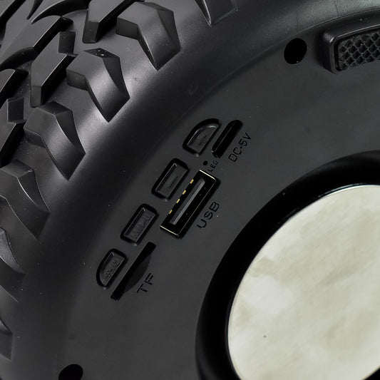 Portable Tyre Wheel Shape Wireless Bluetooth Speaker (1 Pc)