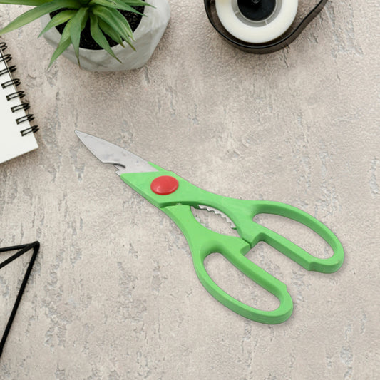 Multi-function Kitchen Household For Vegetables Fruit Cheese Meat Slices With Bottle Opener Stainless Steel Sea Food Scissor