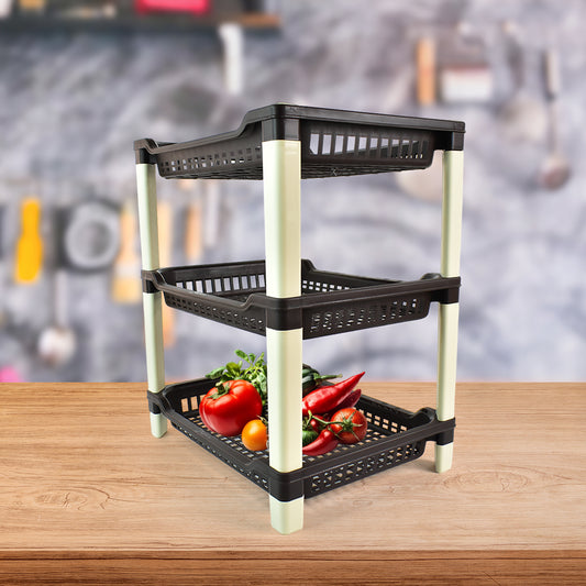 Apex Big Multi Use Plastic Storage Rack 3-tier (1 Pc)