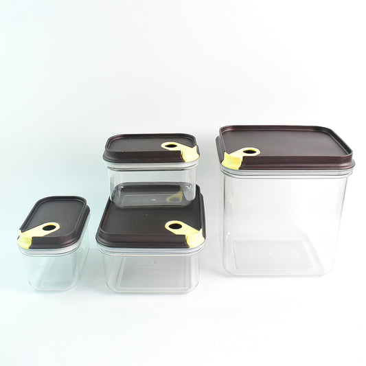 Ritu Push N Lock Airtight Food Storage Container Set (4 Pc)