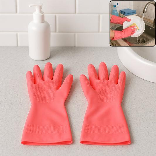 Reusable Waterproof Household Cleaning Gloves (45gm 1 Pair)