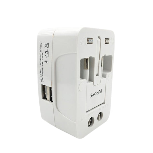 12671 All-in-one Universal Worldwide Travelling Ac Adaptor Plug (Au Uk Us Eu) International Power Charger Electric Usb Power Plug Socket Adapter Converter (1 Pc)
