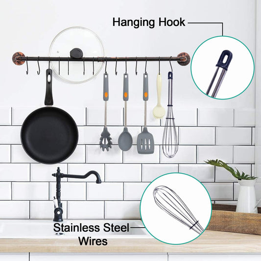 2569 Stainless Steel Wire Whiskballoon Whiskegg Frother Milk Egg Beater (8 Inch)