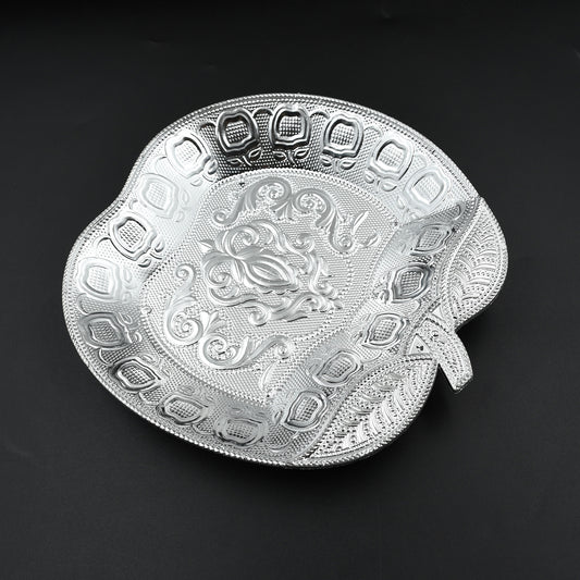 5479 Decorative Mukhwas Serving Tray Serving Mukhwas Plate Fancy Candy Tray Dry Fruit Serving Tray (1 Pc Set)