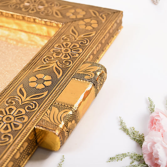 Premium Antique-style Rajwadi Decorative Serving Tray 40x26 Cm