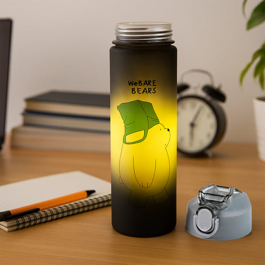 Cartoon Printed Water Bottles 900 Ml 300 Ml (2 Pc)