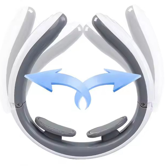 2 Heads Smart Electric Neck And Back Pulse Massager (1 Pc Mix Design)