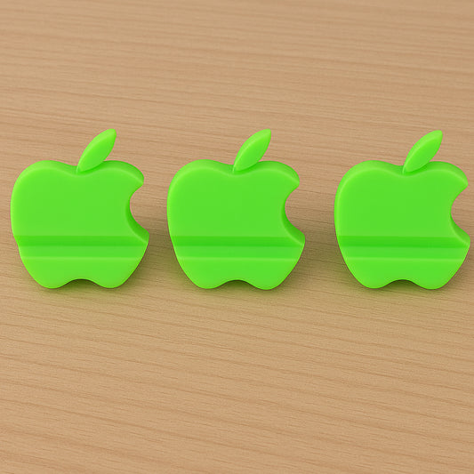Apple-shaped Plastic Mobile Phone Holder (3 Pc Mix Color)