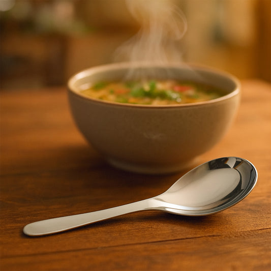 Apex Premium Stainless Steel Soup Spoon Set 6 Pieces