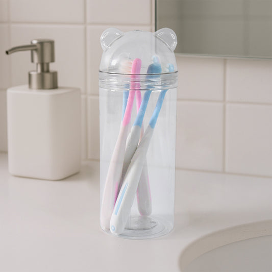 Multipurpose Travel-friendly Toothbrush Holder With 4 Soft Bristle Toothbrushes