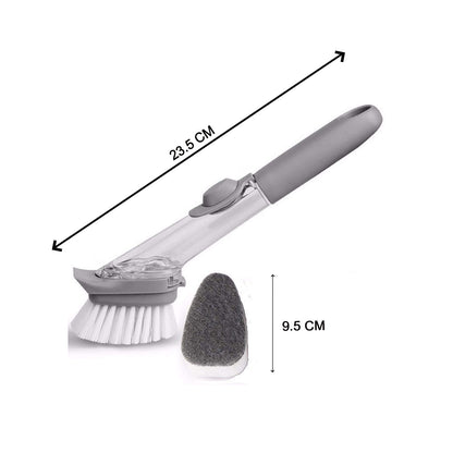 1271a 2-in-1 Dishwashing Brush Long Handle Wash Pot Brush Washing Dish