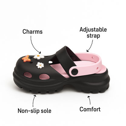 Charm Fit | Black Pink
