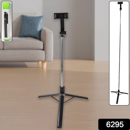 Selfie Stick With Tripod Stand (1 Pc  160 Cm Long Approx)