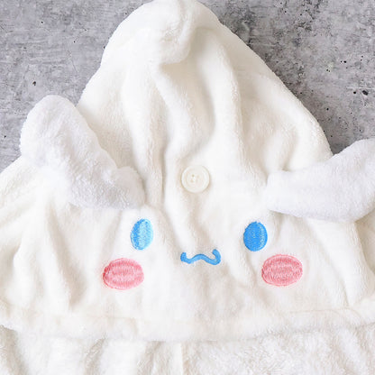 Premium Soft Microfiber Hair Drying Towel Wrap With Button (1 Pc)