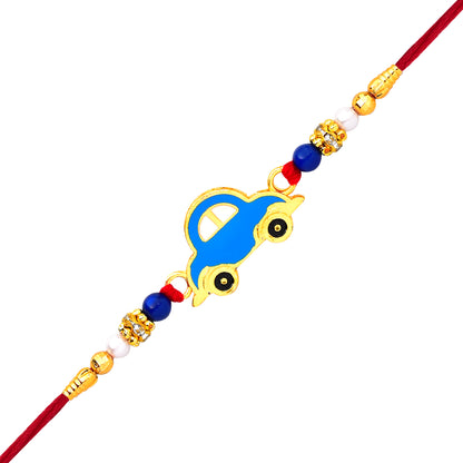 Blue Car Rakhi For Kids