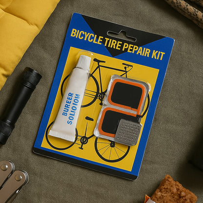 Bicycle Tire Repair Kit Puncture Repair Set With Adhesive Portable Tools