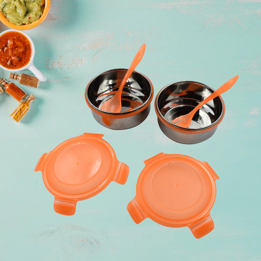 Airtight  Leak Proof Stainless Steel Container Multi Compartment Lunch Box Carry To All Type Lunch In Lunch Box  Premium Quality Lunch Box Ideal For Office  School Kids  Travelling Ideal (3 Different Lunch Box)