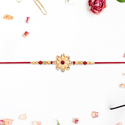 Designer Golden Rakhi