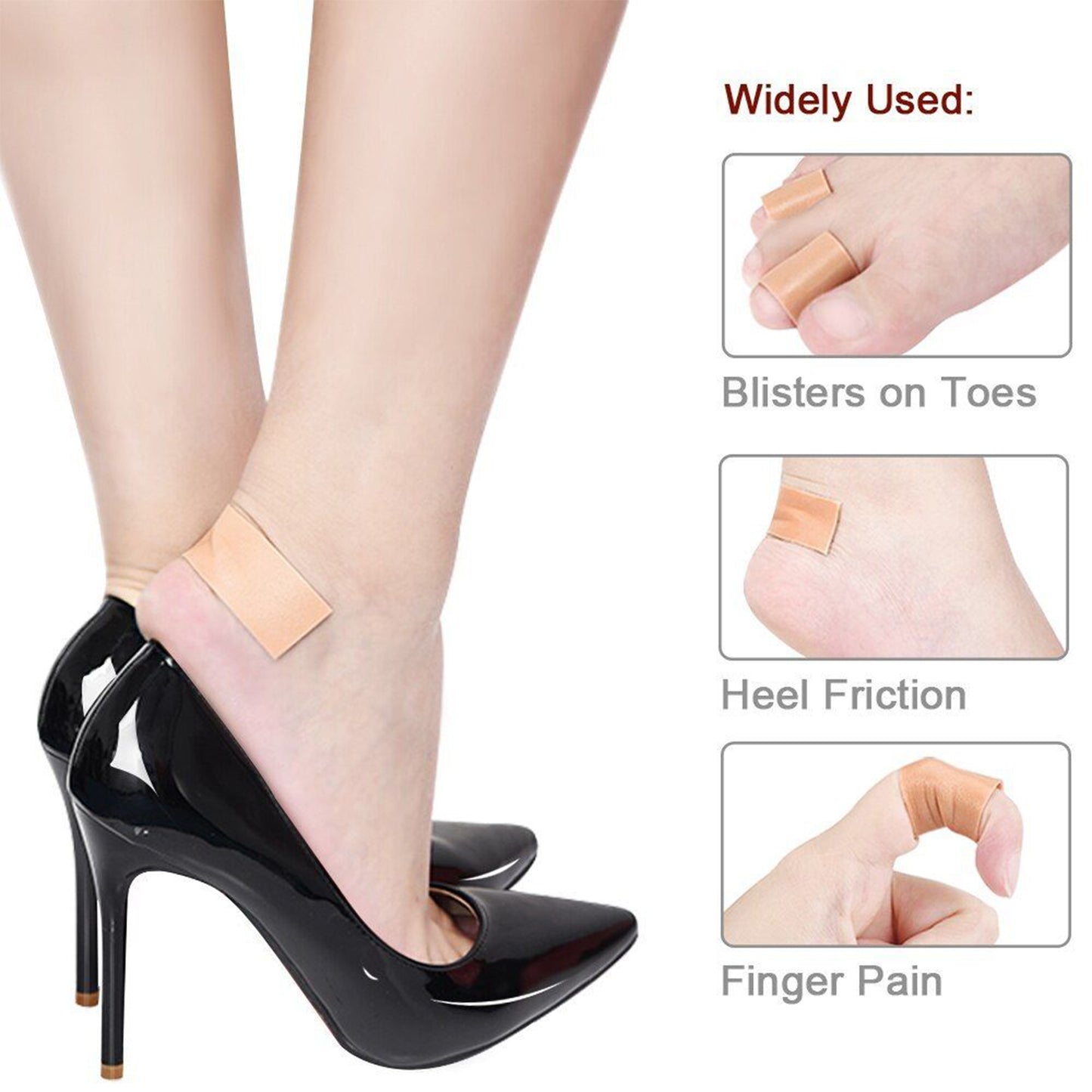 6224  Anti-wear Foam Cotton Heel Sticker Tape Patch Blister Plaster Waterproof First Aid Blister Pedicure Pad Foot Care Insole