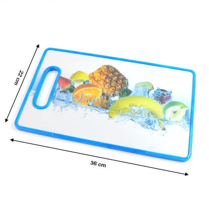 Large Rectangular Fruit Print Cutting Board (36x22cm  1 Pc)