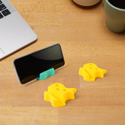 Multi-functional Apple-shaped Plastic Mobile Stand With Pen Holder (3 Pc  Mix Color)