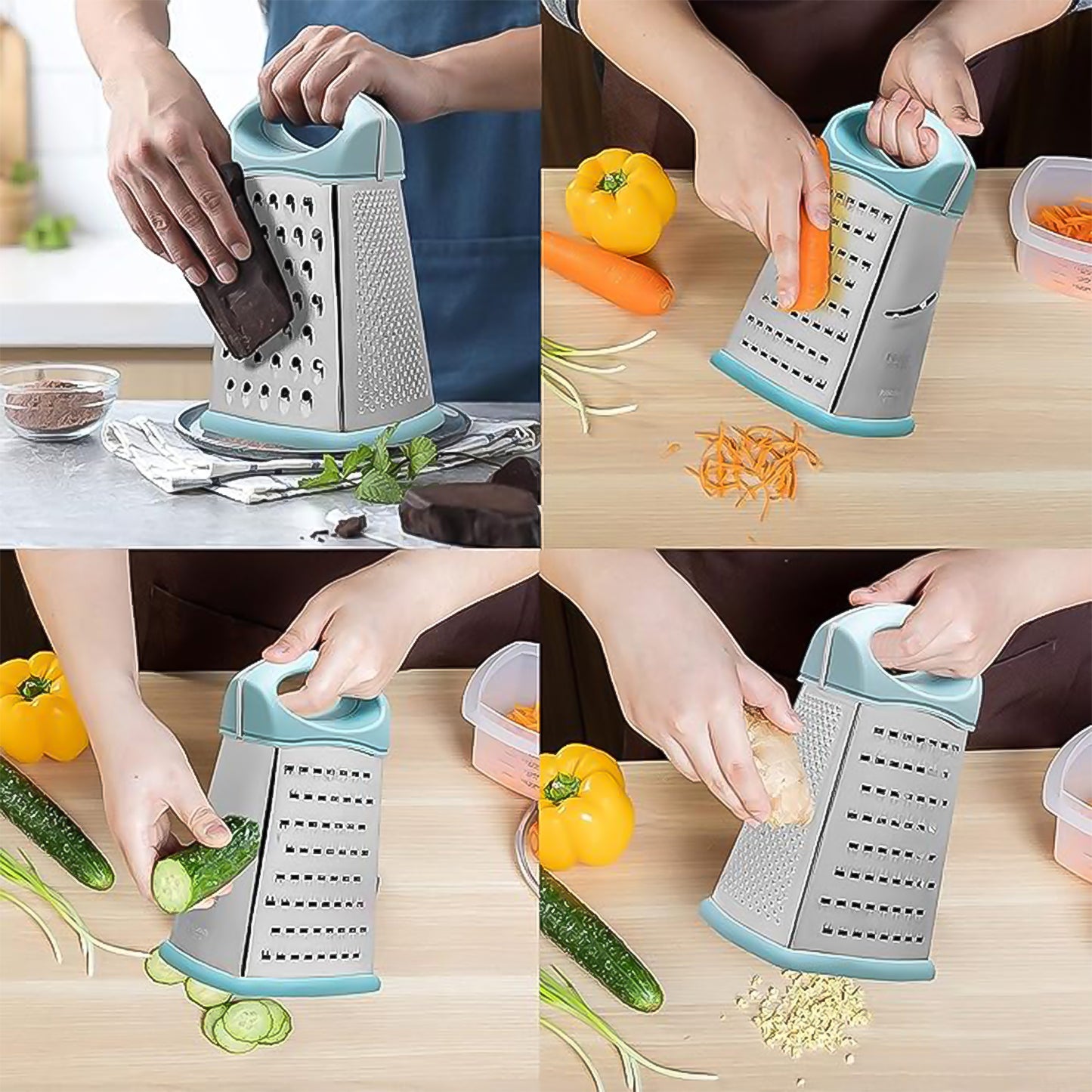 Ritu Heavy-duty 7-in-1 Multipurpose Stainless Steel Hexagonal Grater