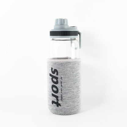 Sports Water Bottle With Protective Sleeve - (1 Pc  700 Ml)