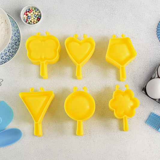 Plastic Cookie Cutter Mould Set (6 Pc)