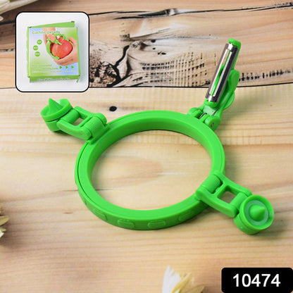 Adjustable Apple Peeler Cutter With Holder Ring