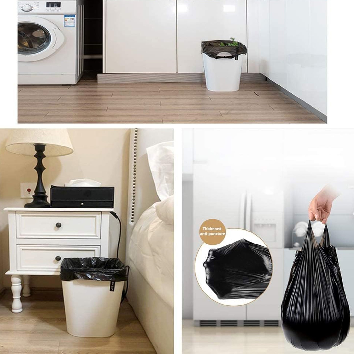 Garbage Bags  Pack Of 4 Rolls (45  40 Cm)