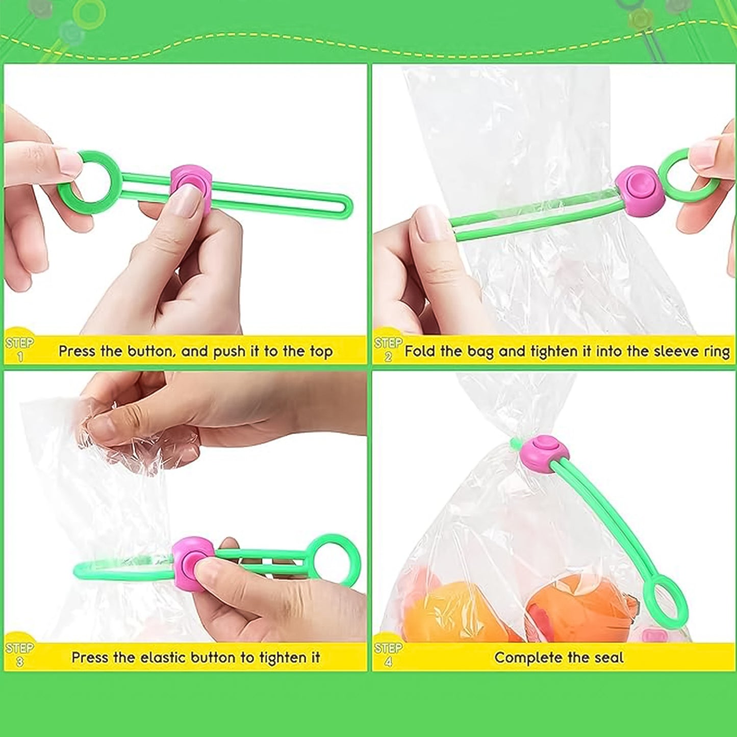 Multifunctional Colorful Sealing Rope Strap Clips (1 Pc)
