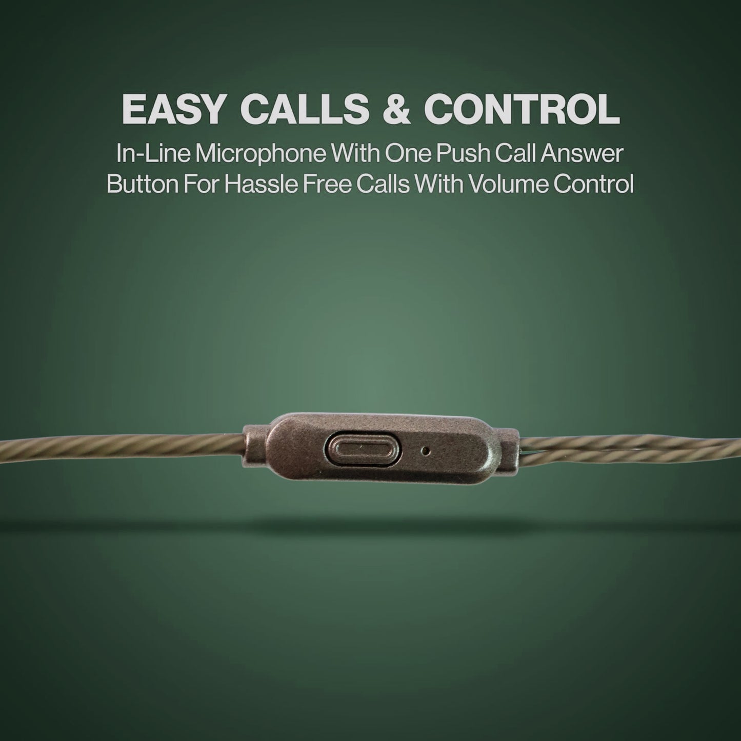 Premium Wired Earphones With Mic - (1 Pc)