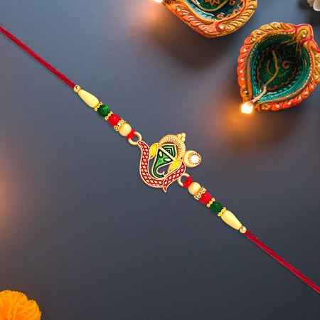 Bappas Blessing Bhais Protection A Ganpati Rakhi