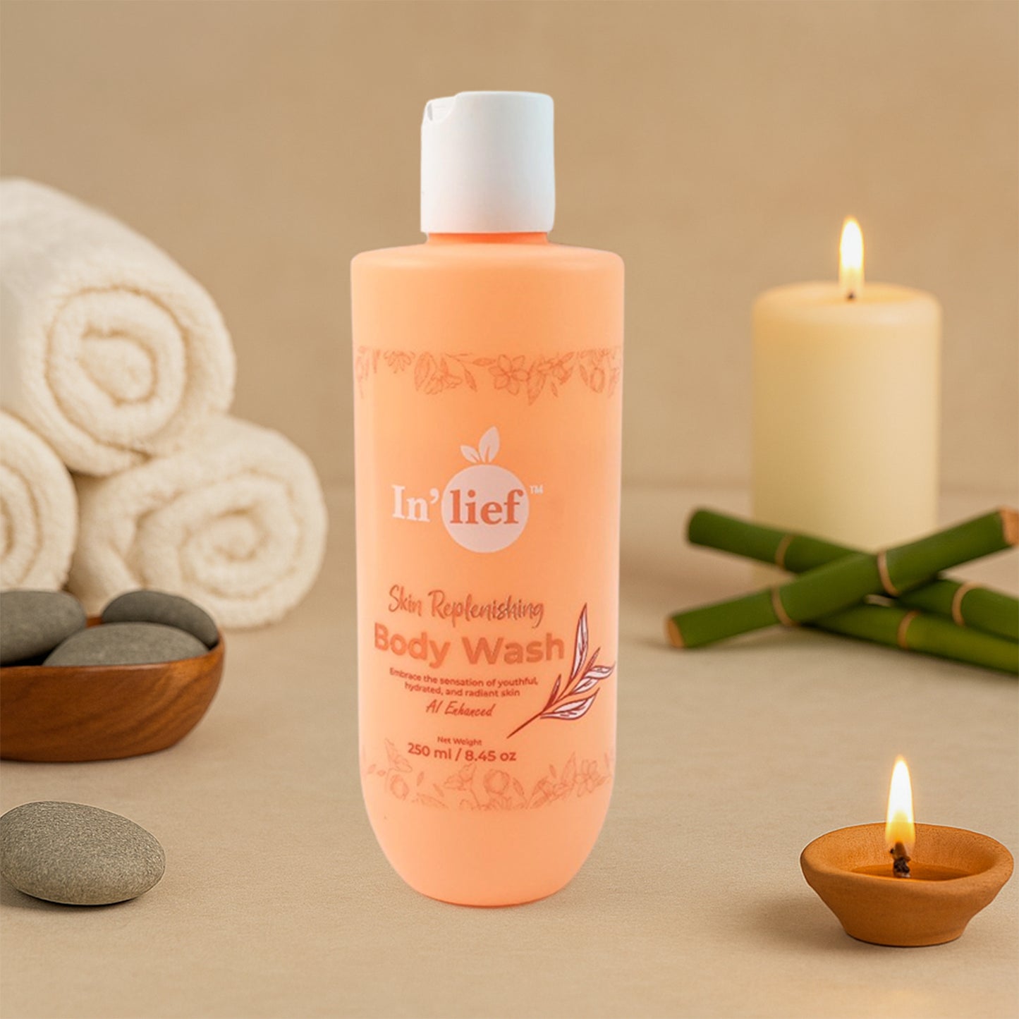 Inlief Nourishing  Hydrating Skin Replenishing Body Wash (250 Ml)
