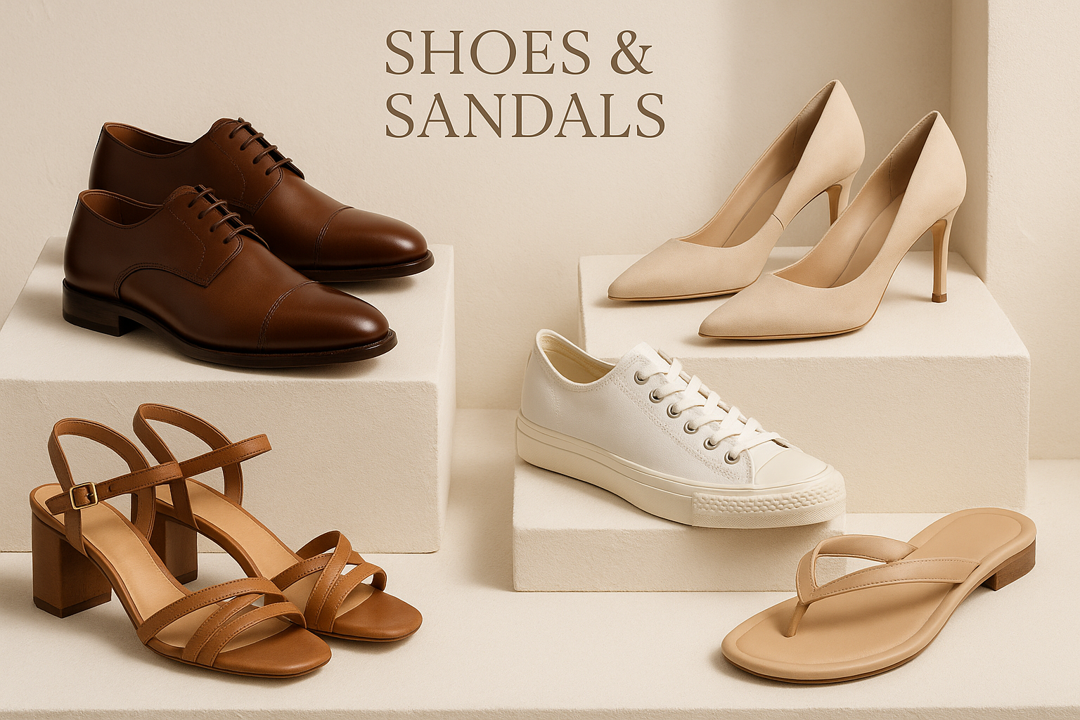 a collection banner for shoe and sandals category of 1950*500 dimension