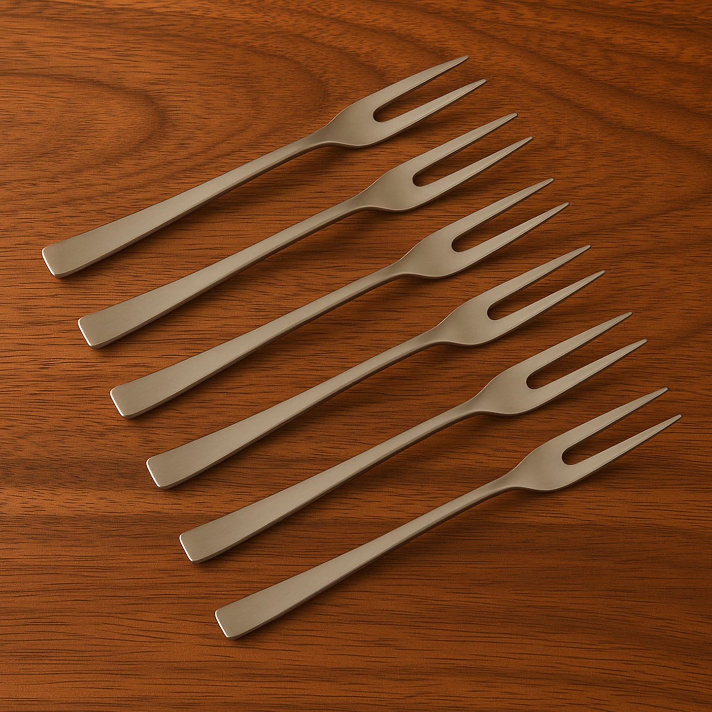 Apex 6 In 1 Stainless Steel Fruit Fork (1 Set)