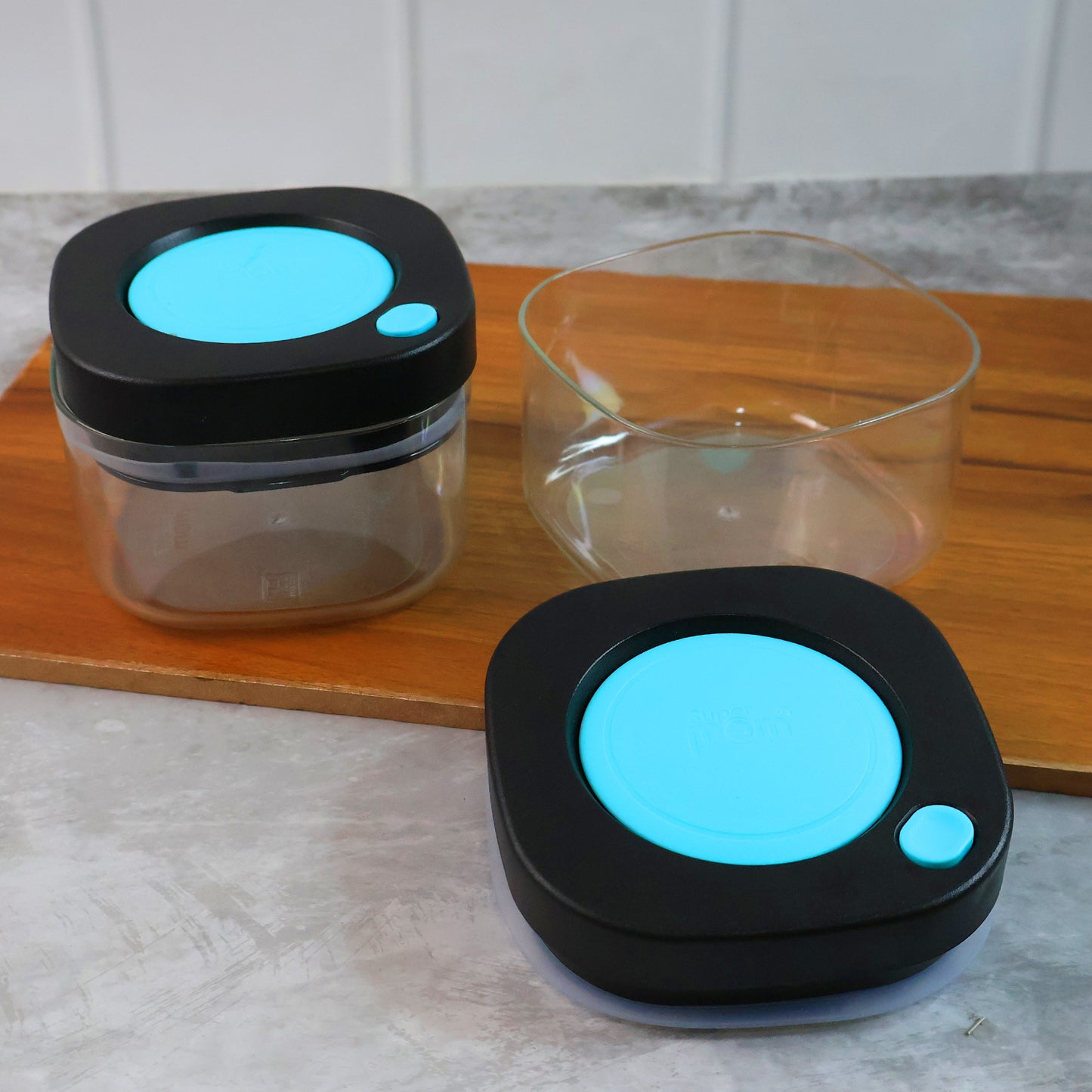 Supermom Airtight Kitchen Storage Containers  (2 Pc Set  500 Ml)