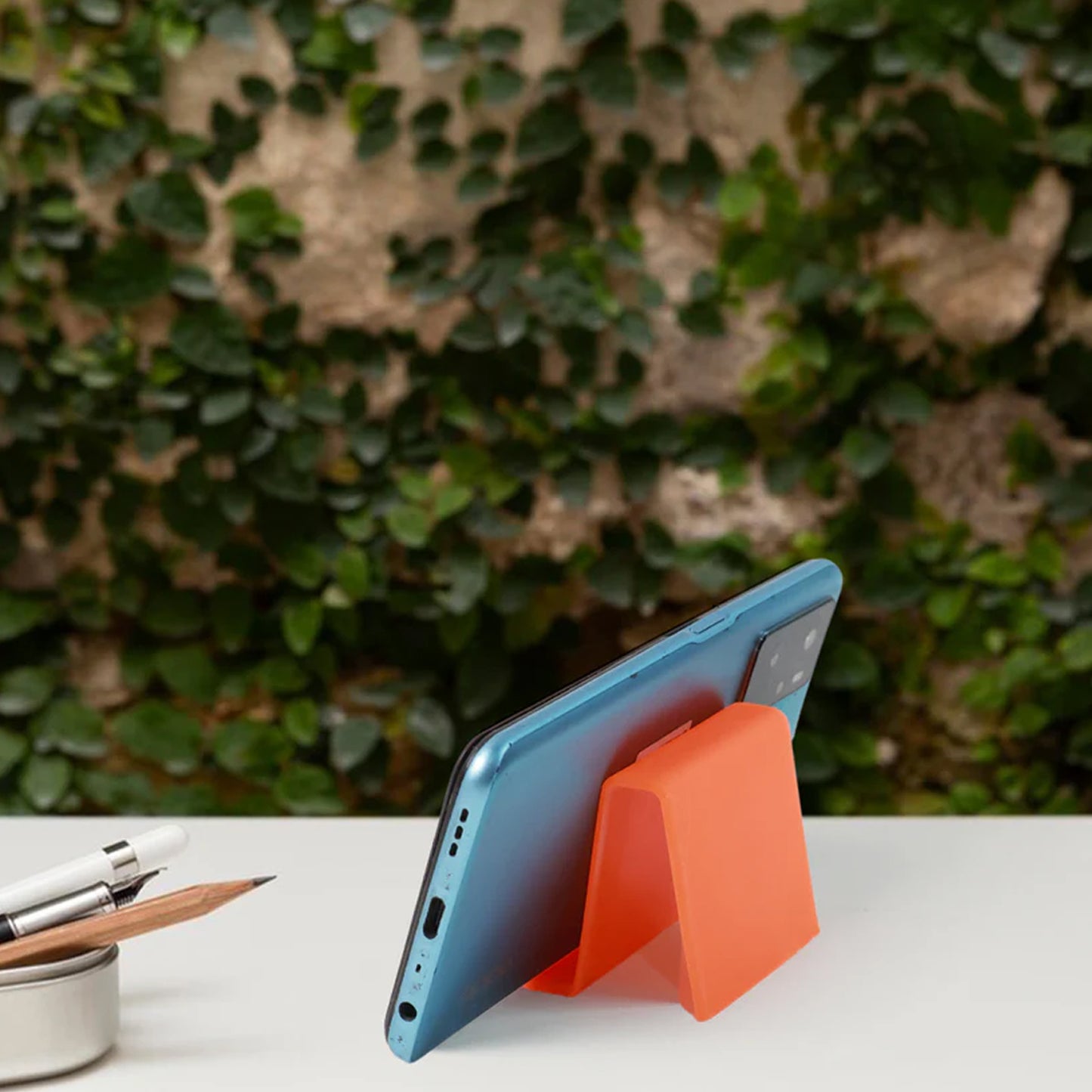 Durable Plastic Mobile Phone Stand With Angled Support (2 Pc  Mix Color)