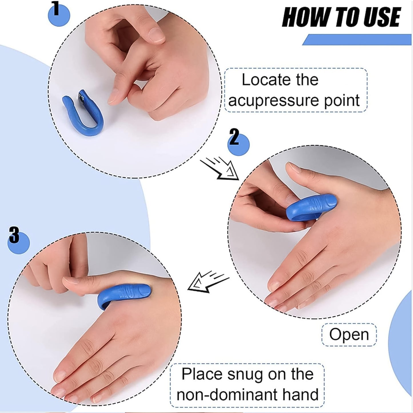 Plastic Magnetic Acupressure Clip (1 Pc)