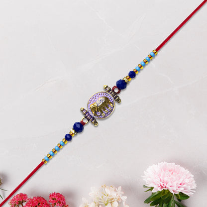 Traditional Rakhi With Elephant Motif