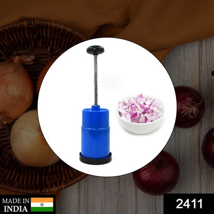 Onion Vegetable Hand Press Cutting Chopper (1 Pc  Mix Color)