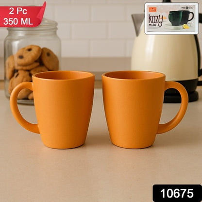 Konvex Premium Coffee And Tea Mugs (2 Pc  350ml)