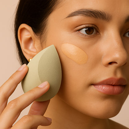 Makeup Sponge For Blending Liquid Foundations Powders And Creams (Multicolor  1 Pc)