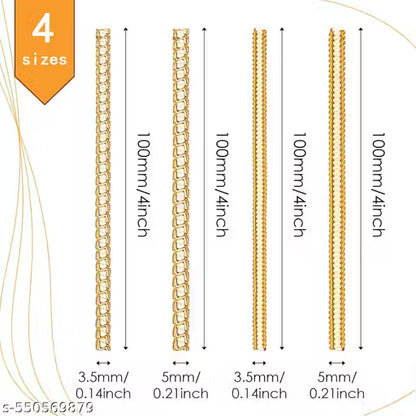 Ring Size Adjuster for Loose Rings - 4 Sizes Ring Sizer Ring Tightener Resizer Fit Spiral Silicone Tightener Set(4 Pcs,Gold)