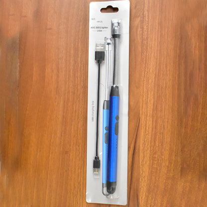 Metal Rechargeable Electric Arc Lighter With Flexible Neck (1 Pc)