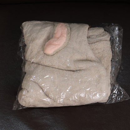 Cute Animal Ear Hooded Hair Drying Towel Wrap (1 Pc)