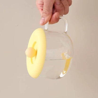 Cup  Mug Lid Dust Proof Silicone Rubber Airtight Seal (Cup  Spoon Not Included Only Lid 1 Pc)