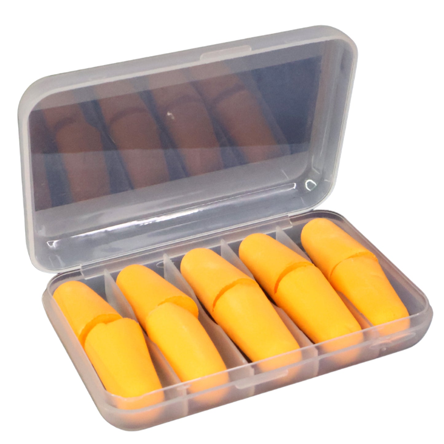 Foam Ear Plugs With Portable Storage Box (5 Pairs)